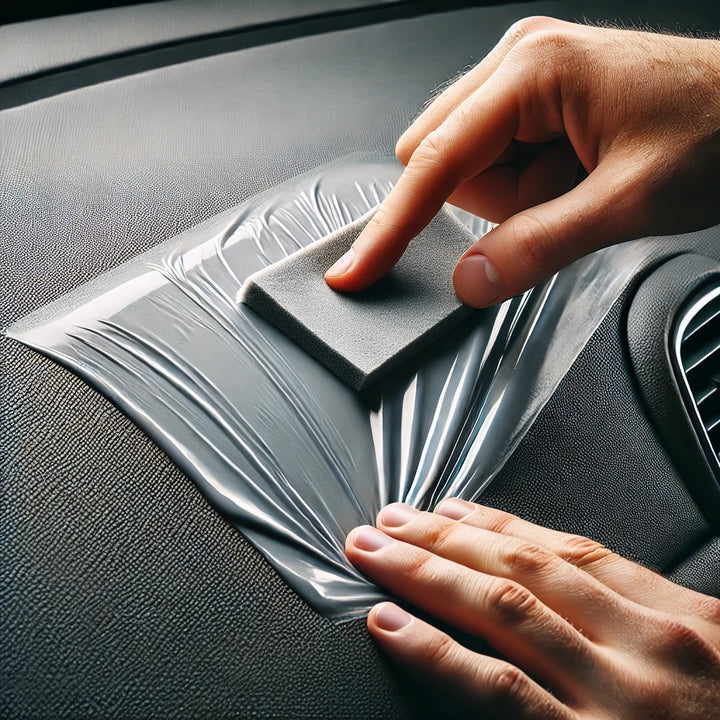 How to repair a cracked vinyl car dashboard