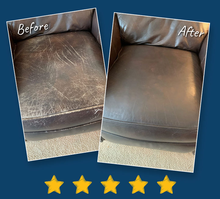 Coconix Brown Leather and Vinyl Repair Kit - Restorer of Your Couch, Sofa, Car Seat and Your Jacket - Super Easy Instructions - Restore Any Material