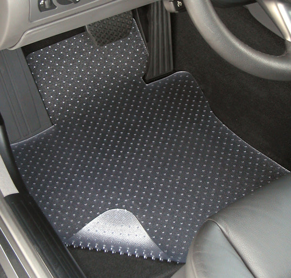 How to repair a cut in a vinyl car floor mat