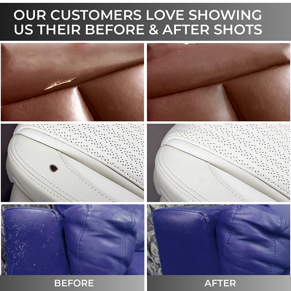 Before & After Using Coconix Black Leather and Vinyl Repair Kit -coconix