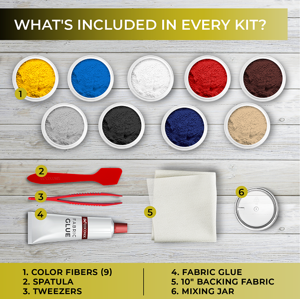 What's Included in Coconix Fabric and Carpet Repair Kit - coconix